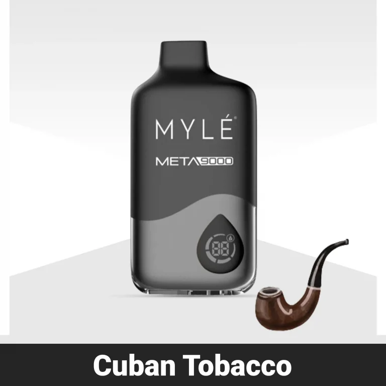 Myle Meta Cuban Tobacco 9000 Puffs Disposable 50mg in Dubai