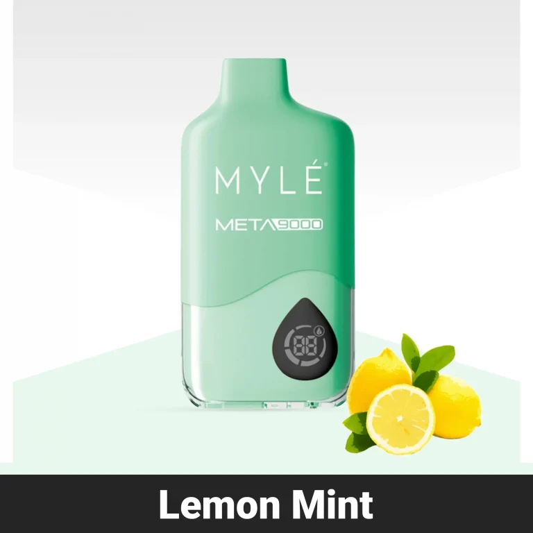 Myle Meta Lemon Mint 9000 Puffs Disposable 50mg in UAE