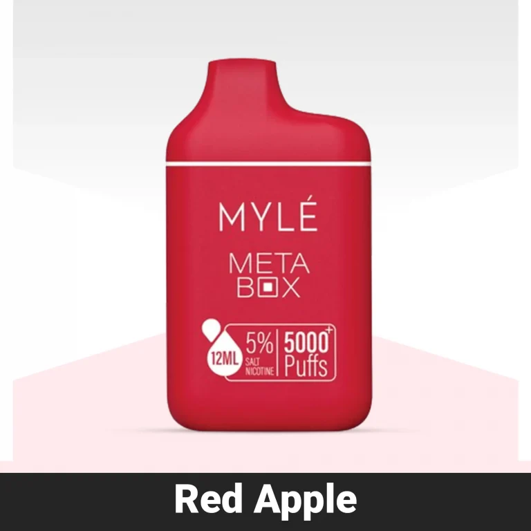 Myle Meta Box Red Apple Disposable Device