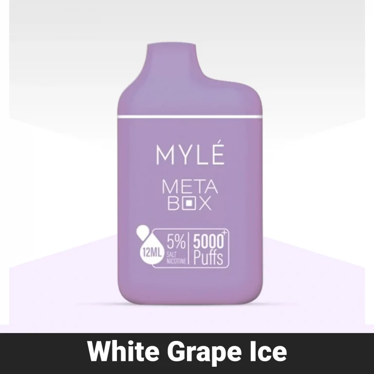 Myle Meta Box White Grape Ice Disposable Device