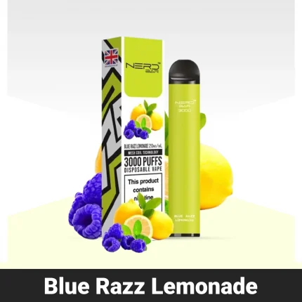 NERD BAR 3000 Puffs Blue Razz Lemonade Disposable vape