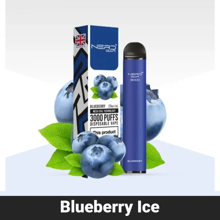 NERD BAR 3000 Puffs Blueberry Ice Disposable Vape