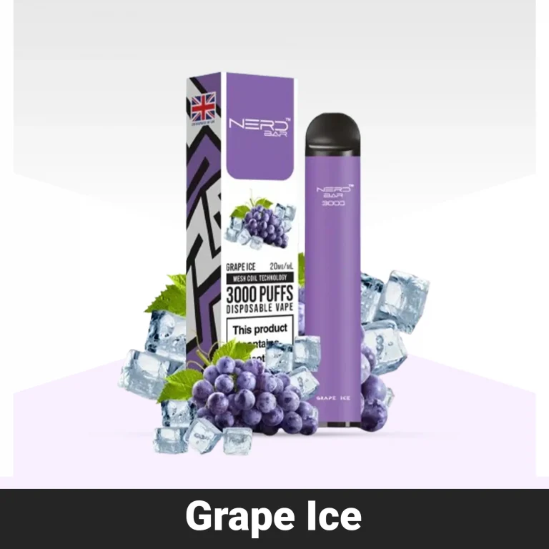 NERD BAR 3000 Puffs Grape Ice