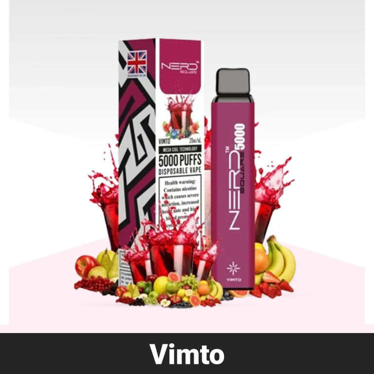 Nerd Square 5000 Vimto Disposable Vape in Dubai